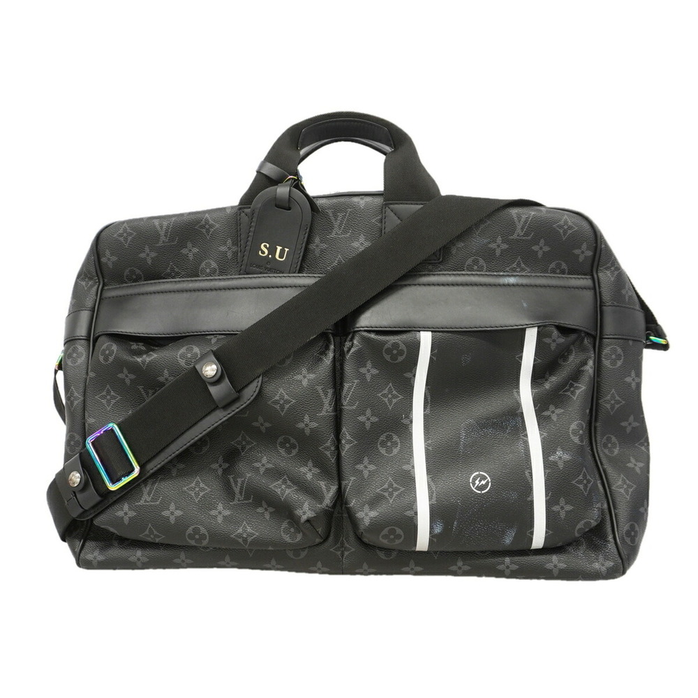 Louis Vuitton Bags, Boston Monogram Eclipse Flash Travel Bag M43412 Black, 2-...
